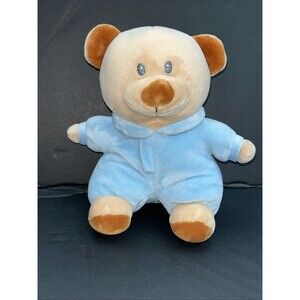 Baby Ty PJ Bear Blue Plush Stuffed Animal Non-Removable Pajamas No Paper Tag